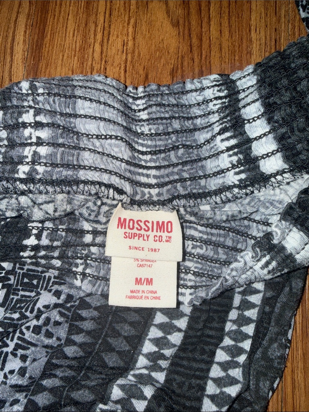 Mossimo Supply Co. Black & White Striped Wide-Leg Pants - Picture 2 of 2